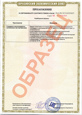 Сертификат ТР ЕАЭС 043/2017 (приложение)